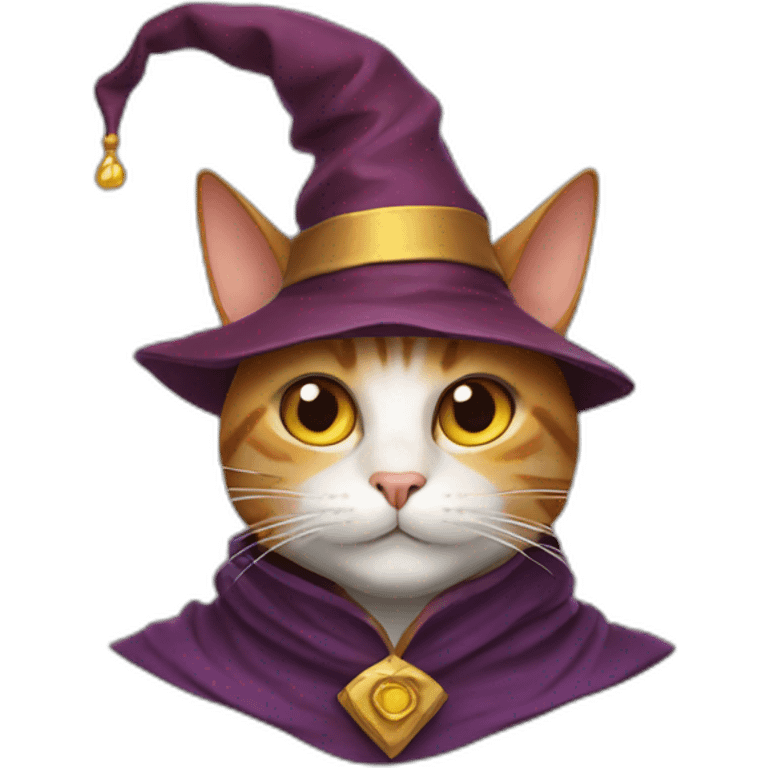 Cat with wizardhat emoji