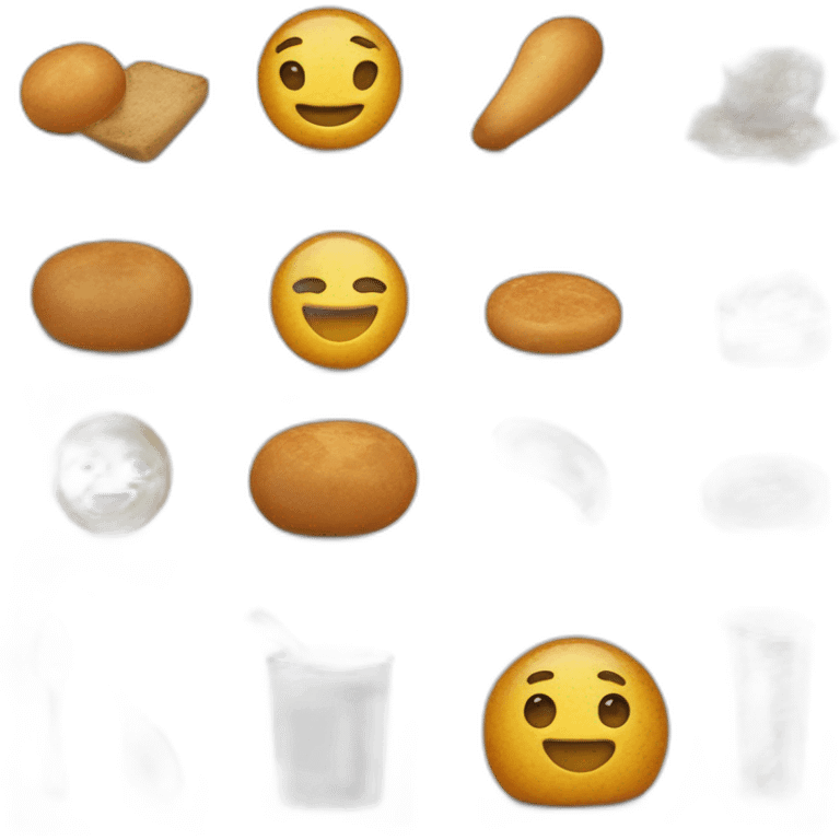 Un parisien que mange des pattes emoji