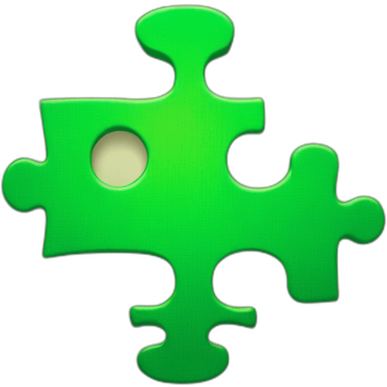 green jigsaw piece emoji