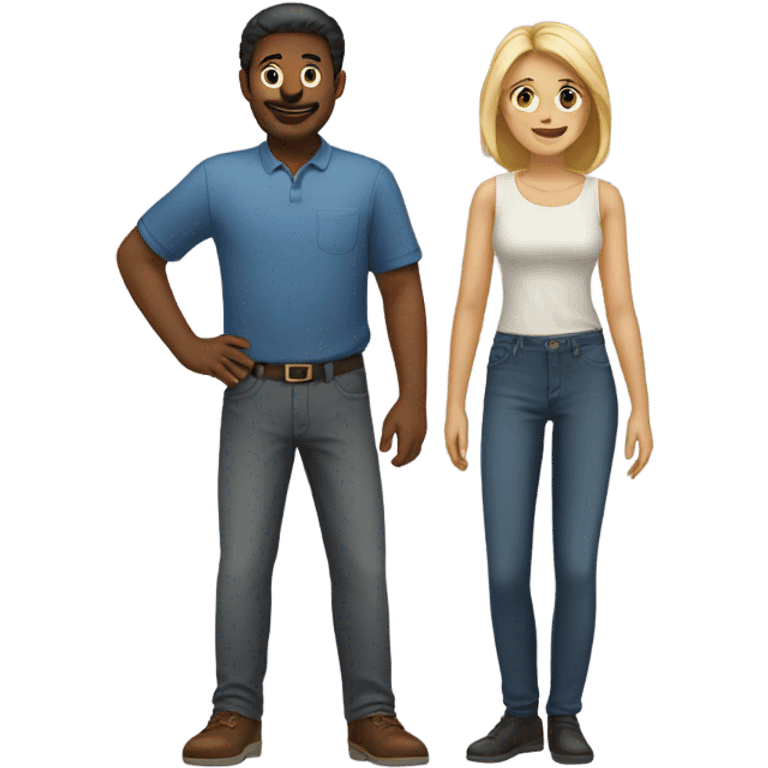 Woman and man emoji