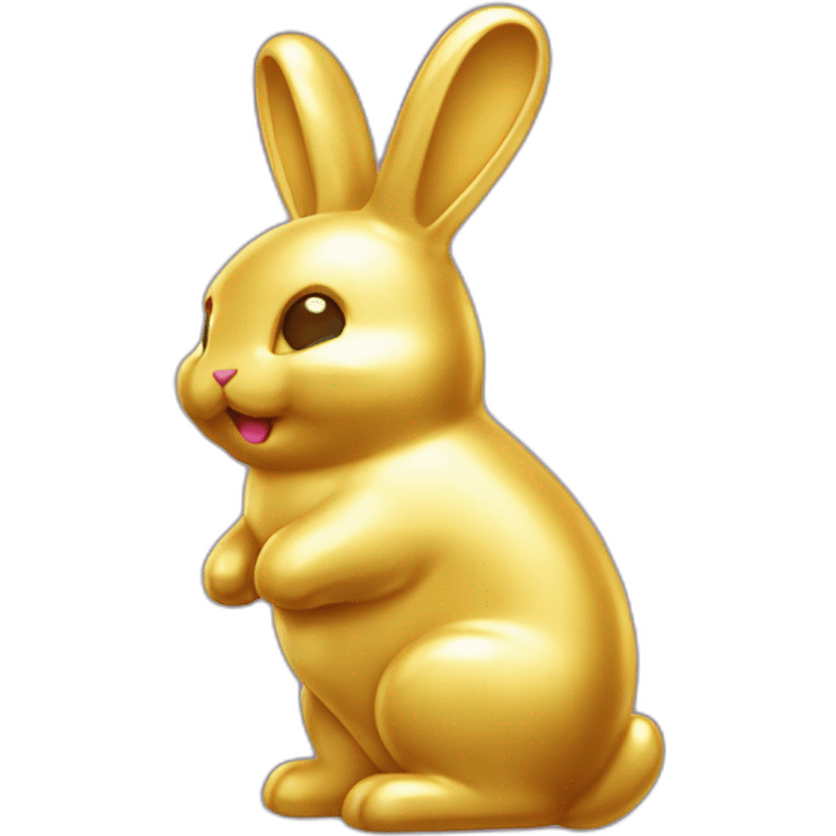 gummy bunny gold emoji