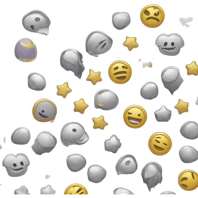 Purple silver and gold  emoji