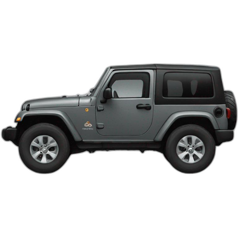 Dark gray jeep emoji