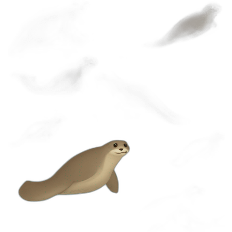 Loutre sûre tortue emoji