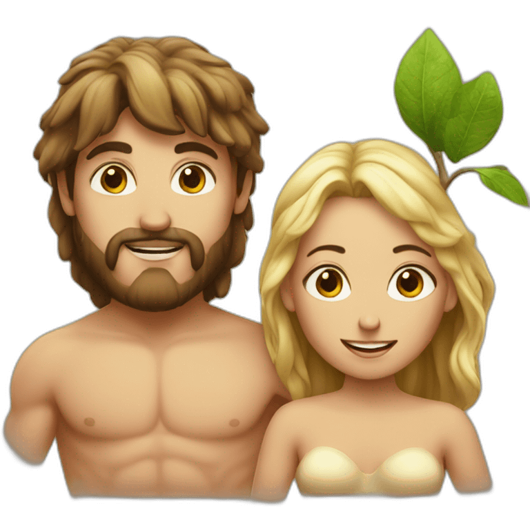 Adam and eve emoji