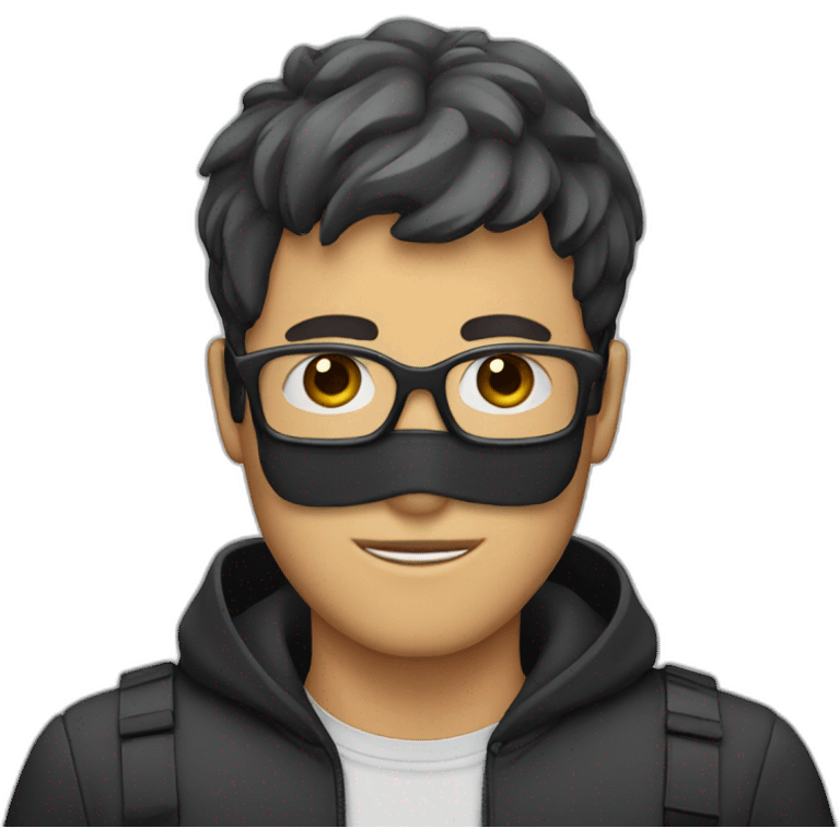 Guy with a mask and glasses  emoji