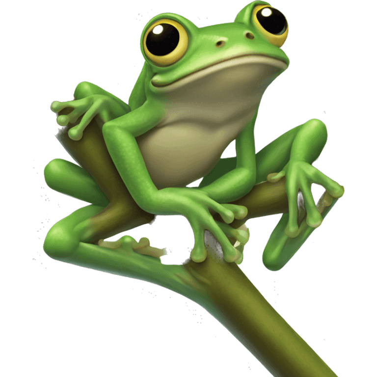 tree frog, viewed from above emoji