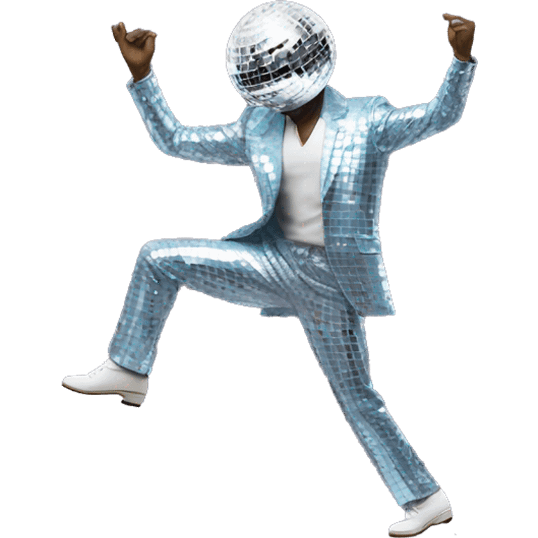 disco ball man dancing emoji