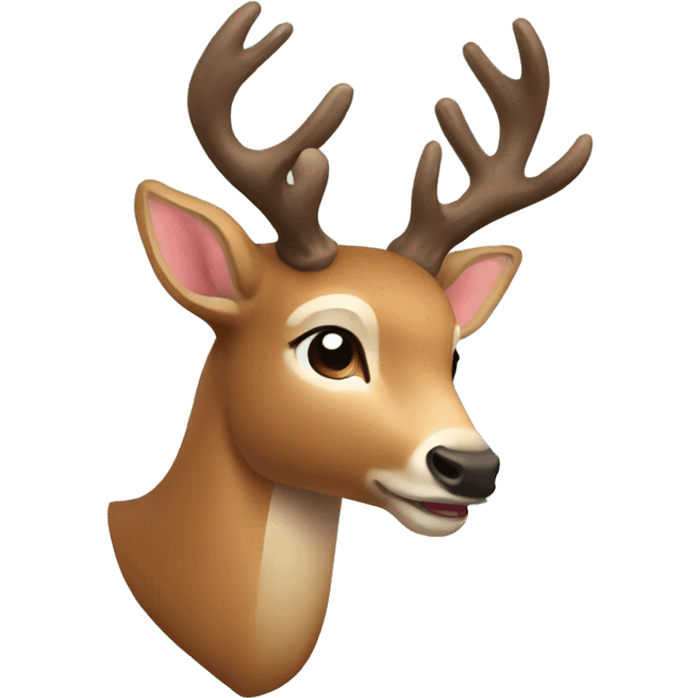 deer ready for christmas emoji