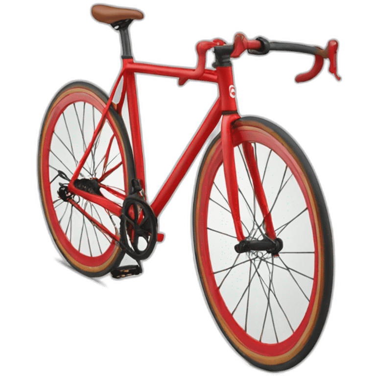 red fixed gear bike emoji