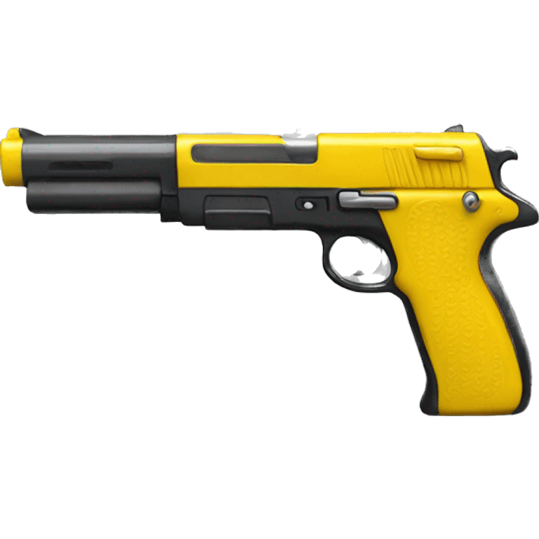 Yellow gun emoji