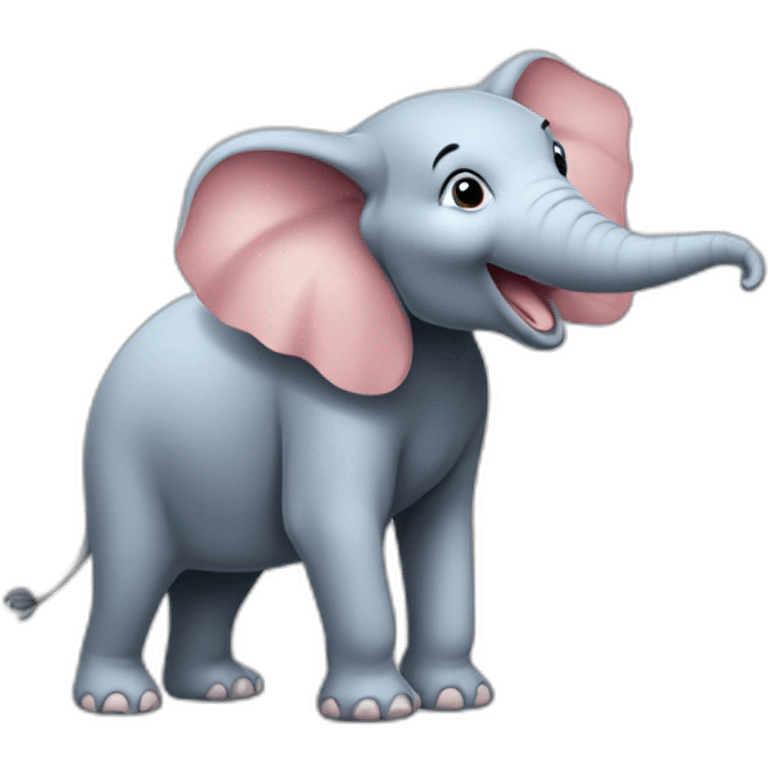 Souris sur éléphant emoji