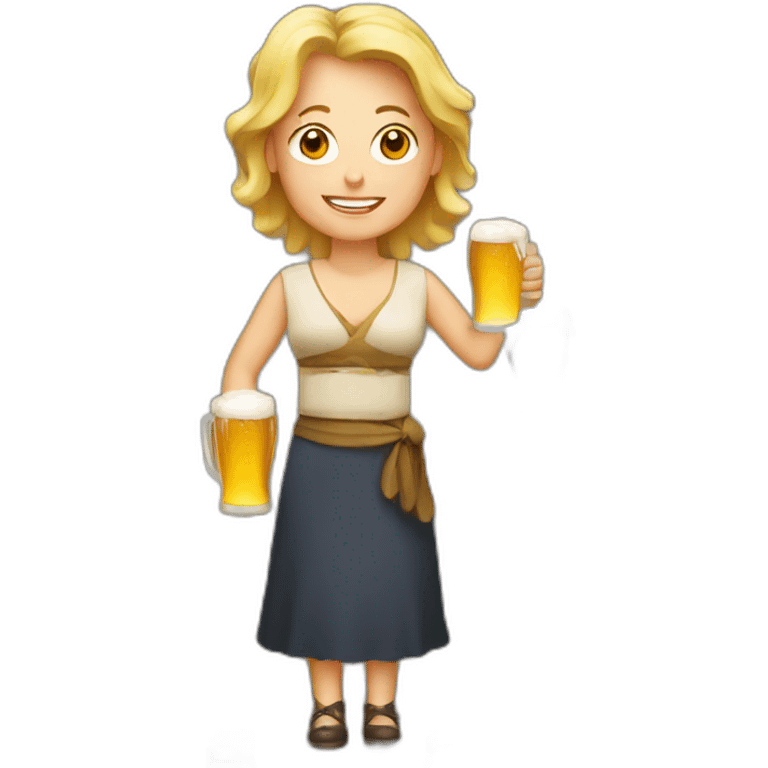 beer woman emoji