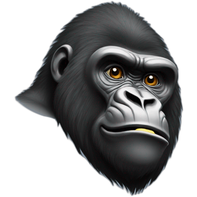 Gorilla who makes the beautiful emoji