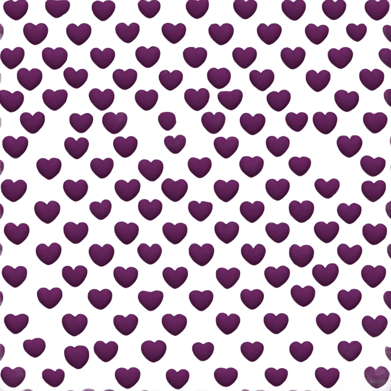 Aubergine colored heart emoji