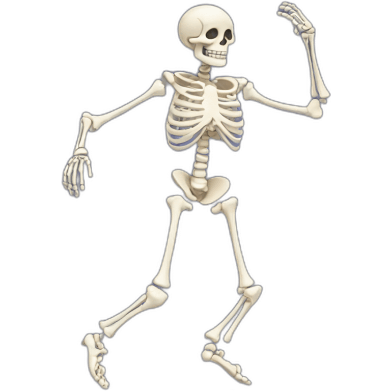 Skeleton dancing emoji