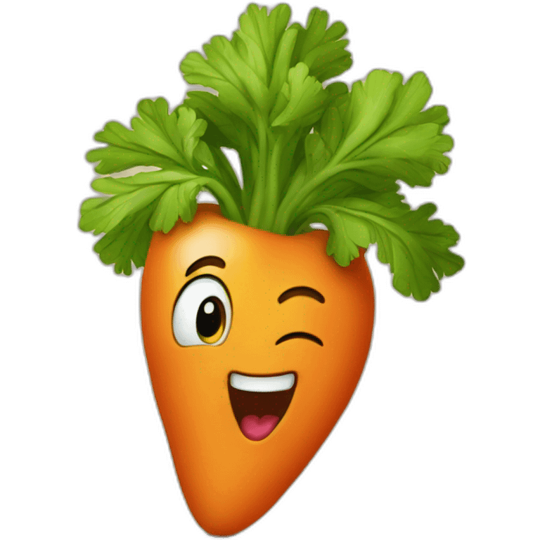 carrot-in-mouth emoji