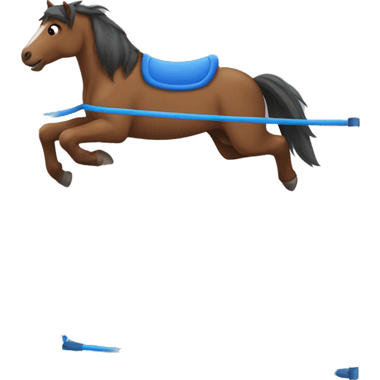 Horse with trampoline emoji