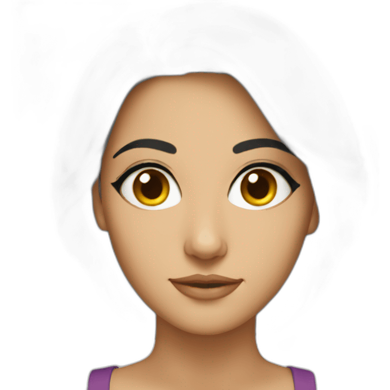 face of beautiful persian woman emoji