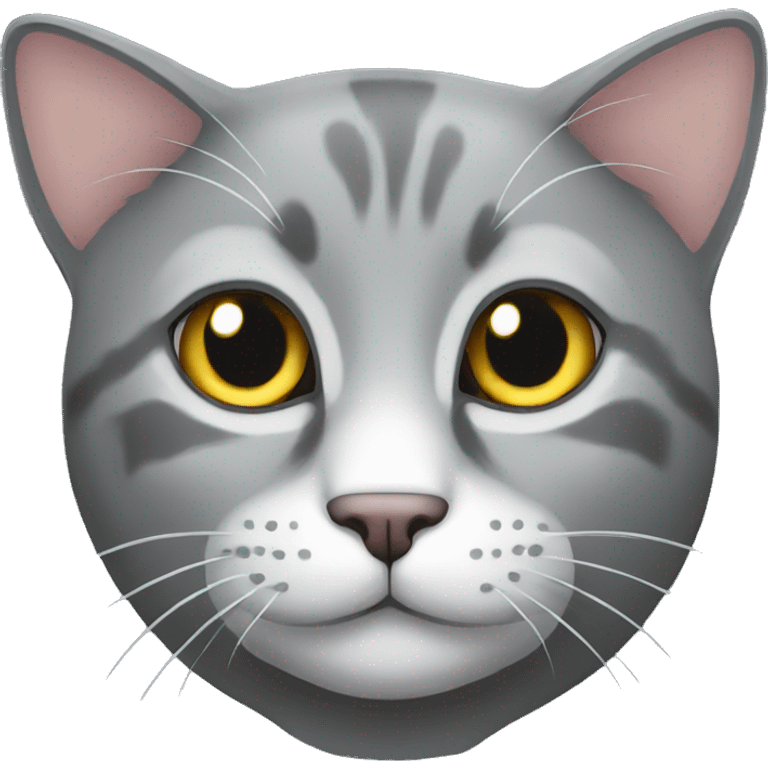 A grey cat emoji