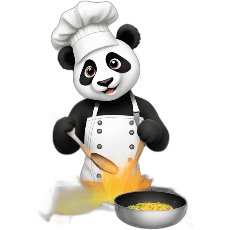 panda cooking emoji