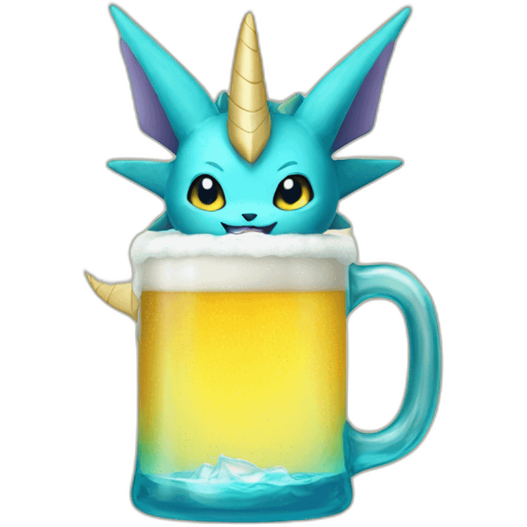 vaporeon drink beer emoji