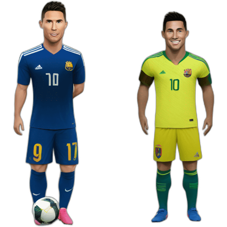 Ronaldo sur Messi emoji