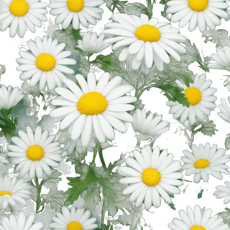 a white chrysanthemum  emoji