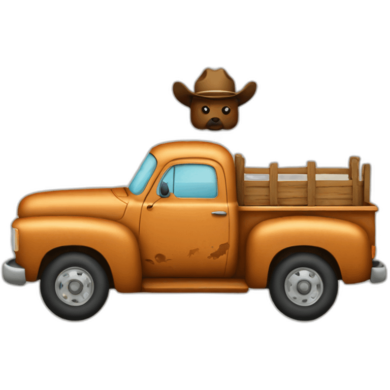 cowboy truck emoji