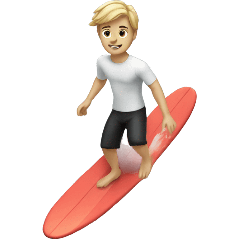 White boy surfing emoji