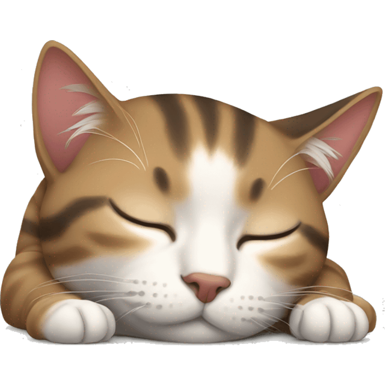 cat sleeping emoji