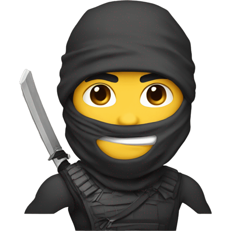 Ninja com arma  emoji