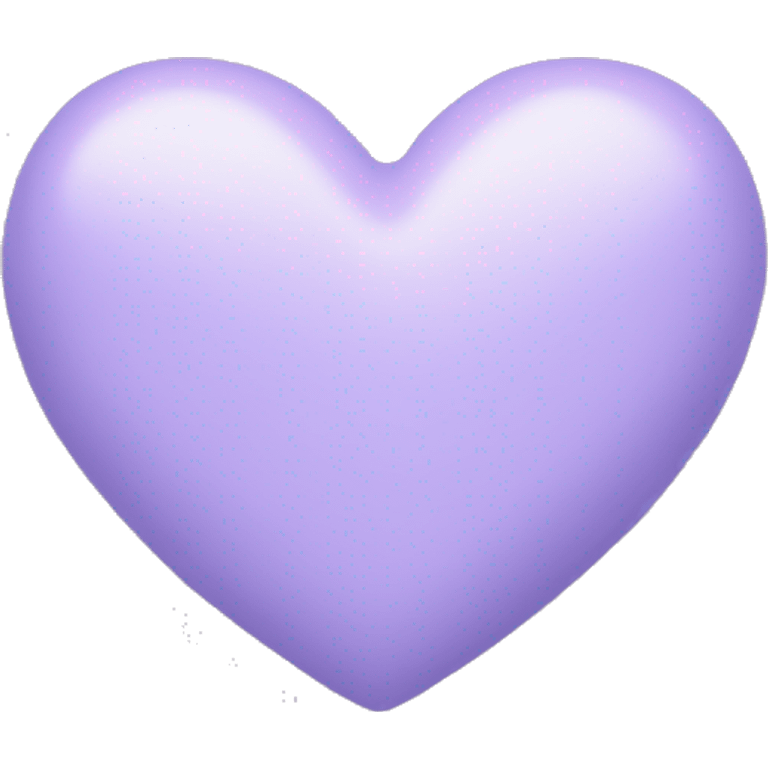 Pastel Lavender heart emoji