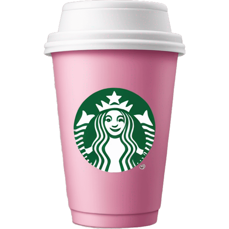 pink Starbucks cup emoji