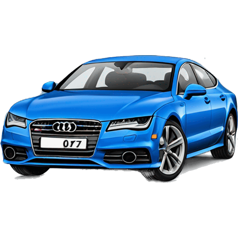 Audi a7 blue  emoji