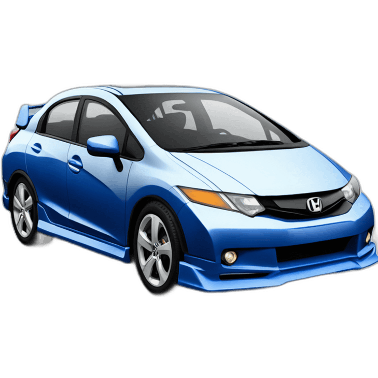 Honda civic europeo octava generación azul emoji