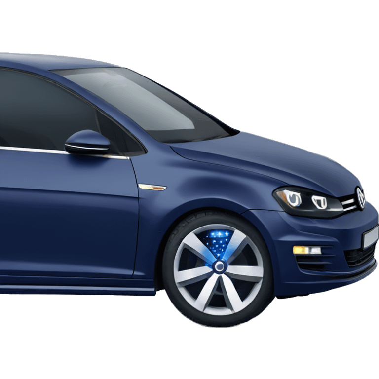 volkswagen golf 5 dark blue LED lights emoji