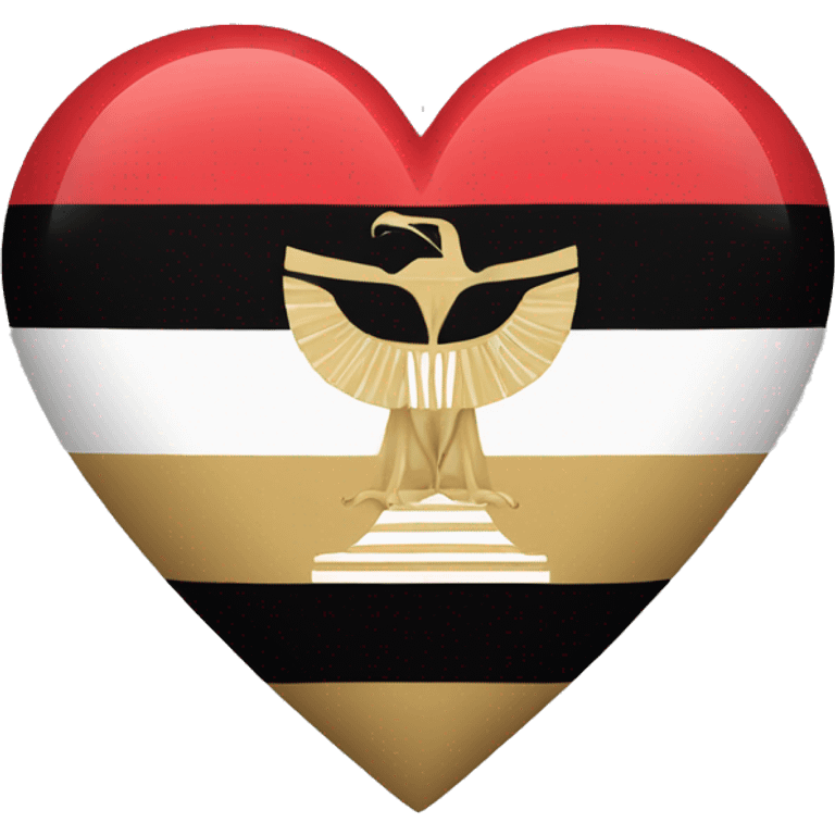 egypt flag as a heart emoji