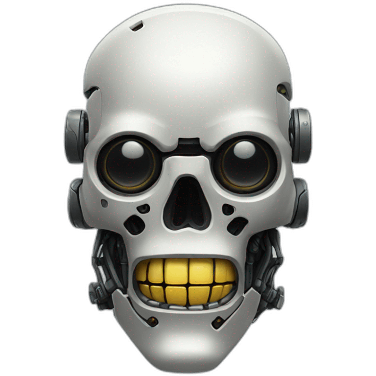 Robot-skull emoji