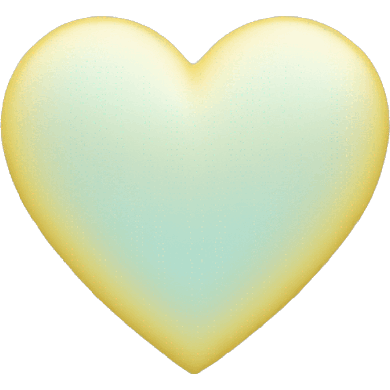 Pastel yellow heart emoji