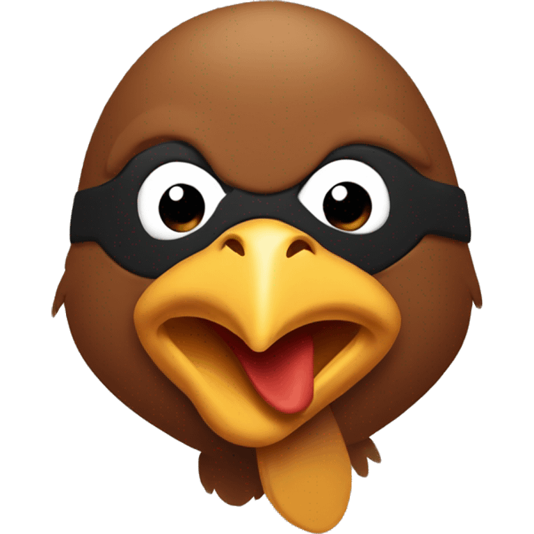 Brown ninja chicken emoji