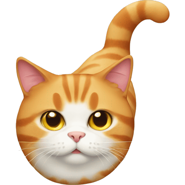 Fat ginger cat emoji