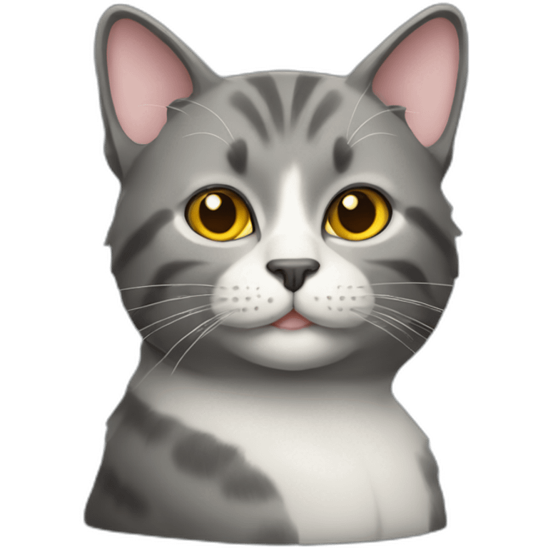 a rich grey beehive cat emoji