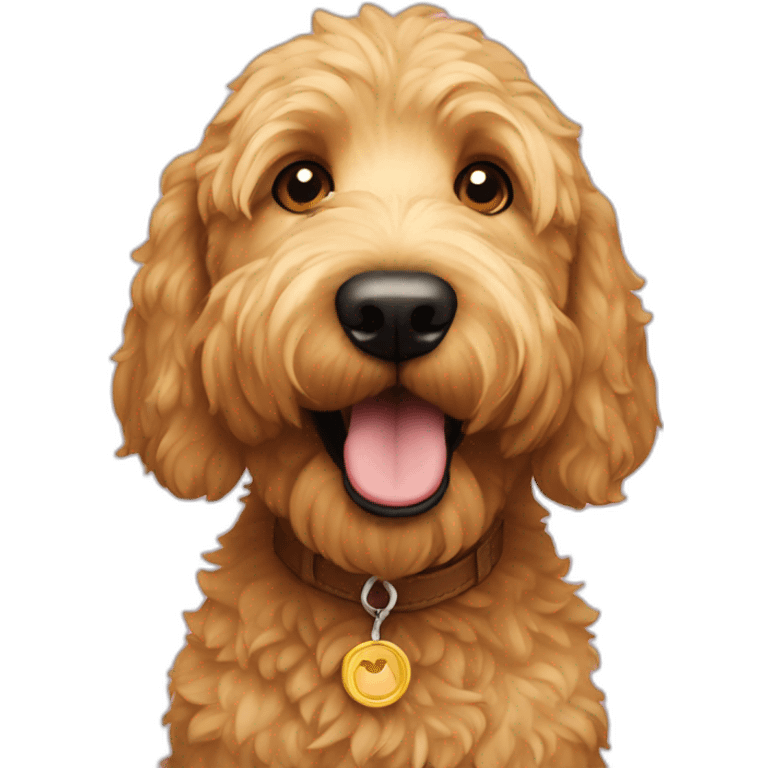 golden doodle dog emoji