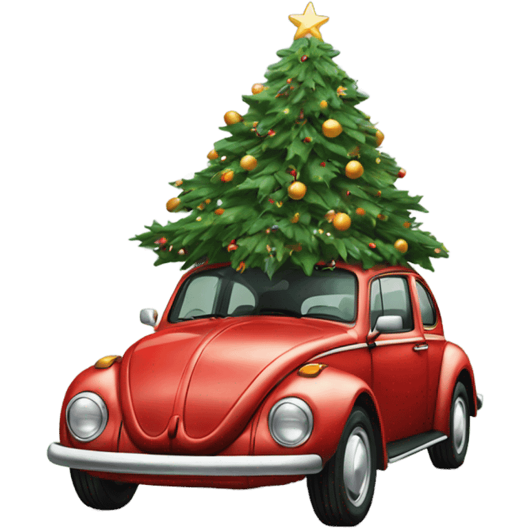 Vw beetle Christmas  emoji