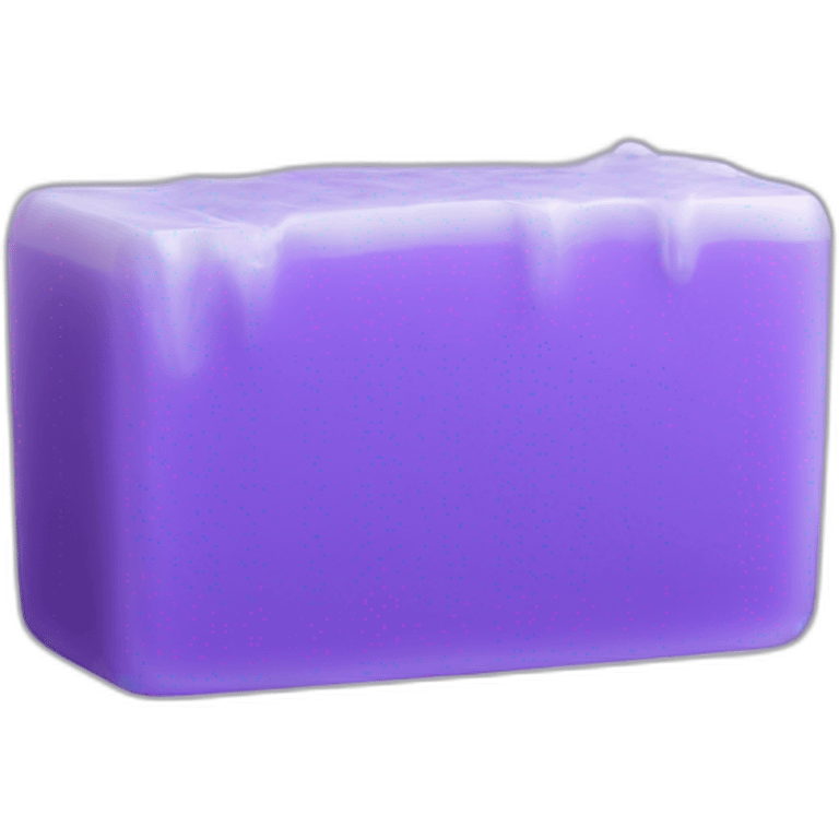 purple bar of soap emoji