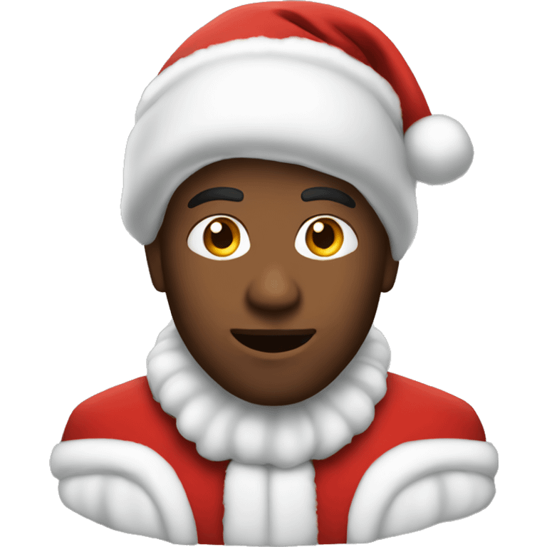 Guy wearing Santa suit emoji