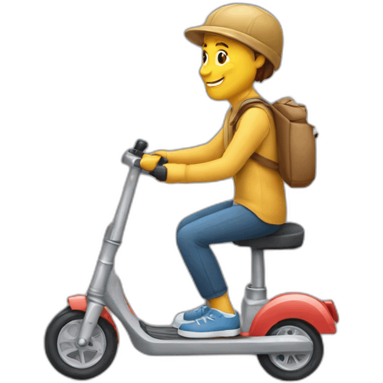 Faire de la trottinette emoji