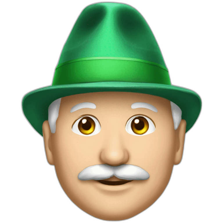 Emoji of President Lukashenko in a magic hat emoji