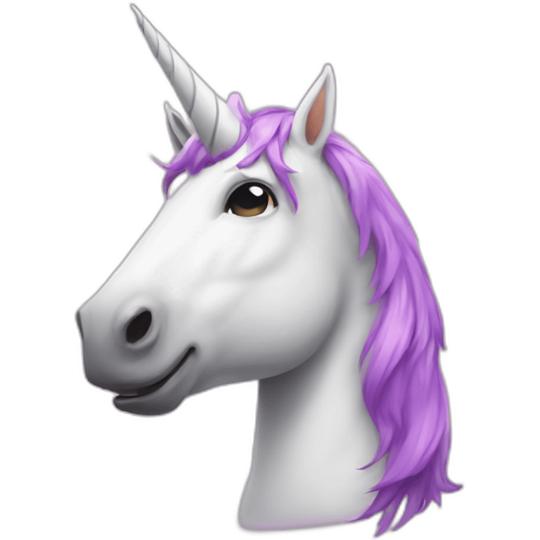 Rotund unicorn emoji